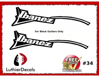 Ibanez Guitar Decal for Black Guitar #34